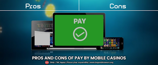 Big business with Pay by Mobile Casinos by dealing with its Pros and Cons
